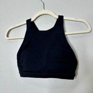 Lululemon Athletica Black High-Neck Sports Bra